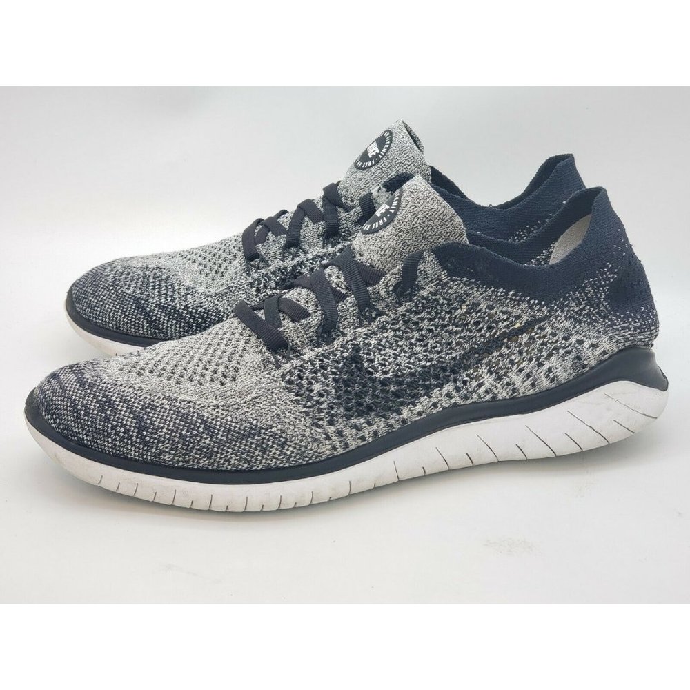 Nike Free Run Flyknit 2018 Oreo Sneaker Mens Sz 9